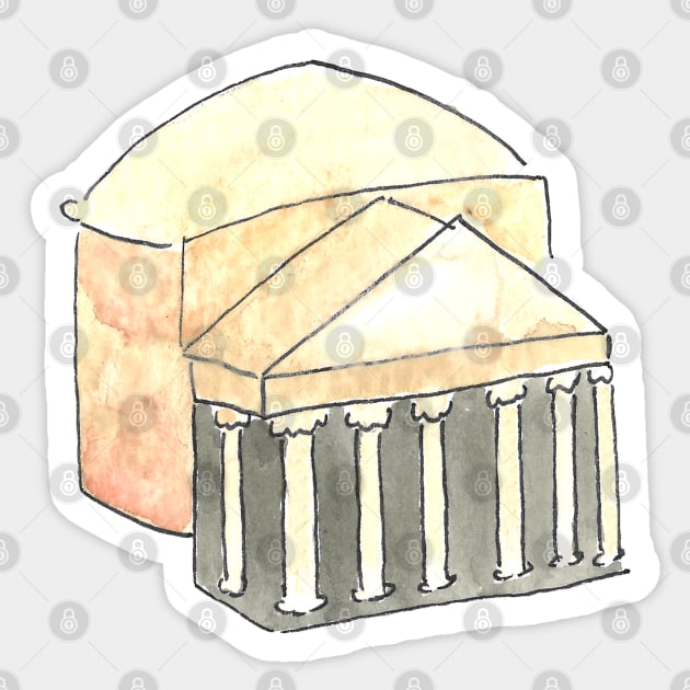 Rome Icons: Pantheon Sticker by buhloop.icons